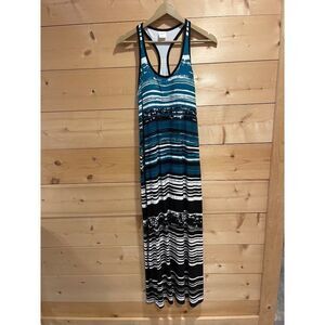 Soma Racerback Maxi Dress Striped Small